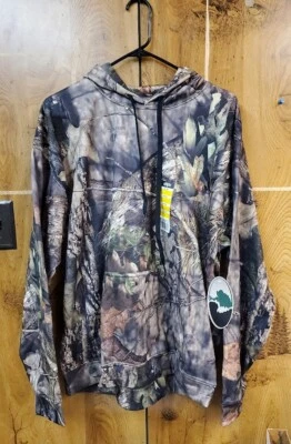 Mossy Oak Men's Lightweight Camo Poly Tech Hoodie Sweatshirt L FREE SHIPPING - Image 1 of 4