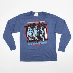 NEW Star Wars Storm Trooper T-Shirt Youth XL Blue Red Big Print Long Sleeve - Picture 1 of 10