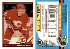 1991 Topps Hockey Card 68 FRANTISEK MUSIL CALGARY FLAMES
