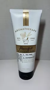BATH AND BODY WORKS Aromatherapy Tea Tree & Peppermint Moisturizing Cream 8oz - Picture 1 of 2