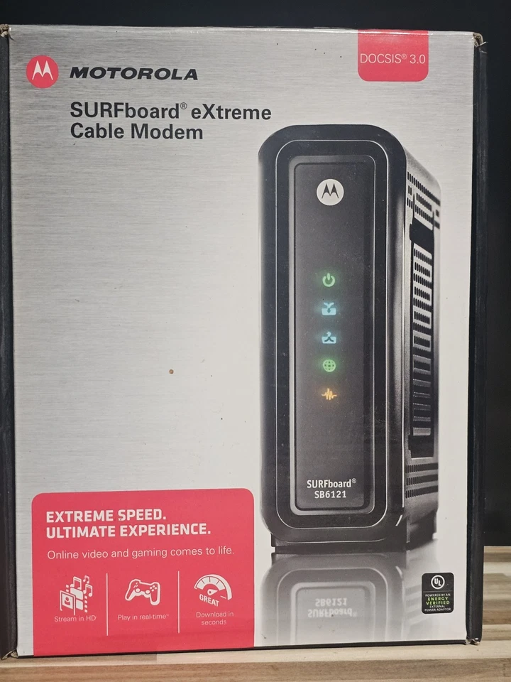 Motorola SURFboard eXtreme Cable Modem (Black) - Image 1 of 4