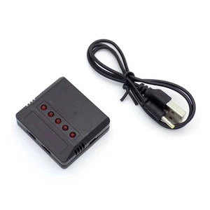 Cargador USB de batería 4 puertos 1S 3,7 V Lipo para Hubsan H107/Wltoys/Syma X5C/UDI U816 - Imagen 1 de 1