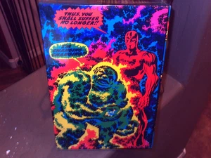Marvel Super Hero Third Eye Blacklight Puzzle Silver Surfer Rare Sealed MIB 1971 - Bild 1 von 21