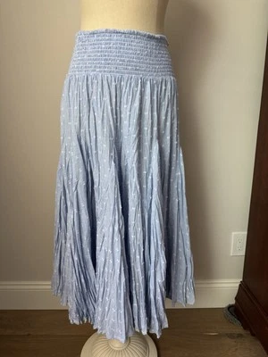 Philosophy Republic Ropa Falda Midi Estampada Columpio Completo Azul Talla XL Nueva Foto 1 de 4