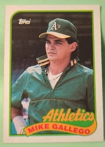 1989 Topps - Mike Gallego #102 - Oakland Athletics A's - Imagen 1 de 2