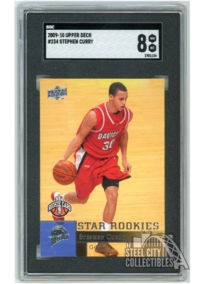 Stephen Curry 2009-10 Upper Deck Star Rookies #234 SGC 8 NM-MT - Image 1 of 2
