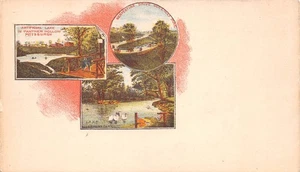 Tarjeta postal privada Panther, Schenley & Allegheny Lake Pittsburgh PA 1898 - Imagen 1 de 2