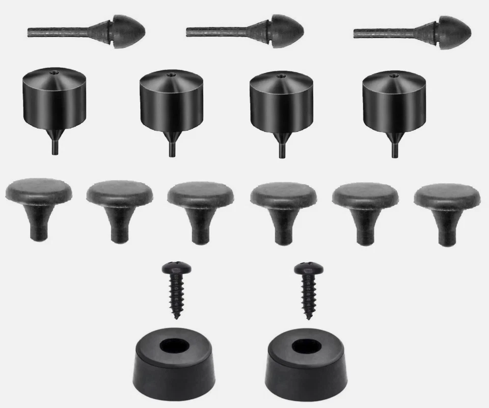 (17 piezas) ¡Parachoques de goma para capucha/ceniza! PARA GM SEDAN FLEETLINE CAMIONETA PICKUP PANEL ETC Foto 1 de 4