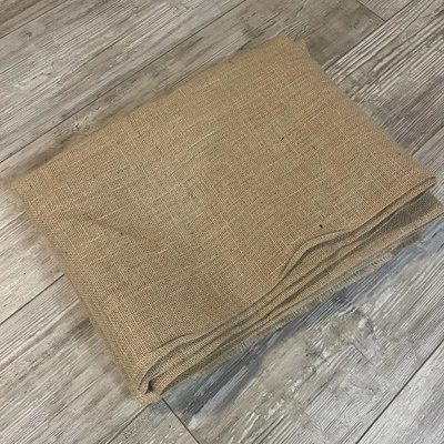 Burlap Fabric 11’ x 4’ Wide Natural Multipurpose Fabric - Image 1 of 4