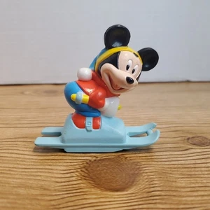 VTG Mr. Christmas Mickeys Ski Slope Replacement Figure Skiing Mickey Smooth Roll - Picture 1 of 6
