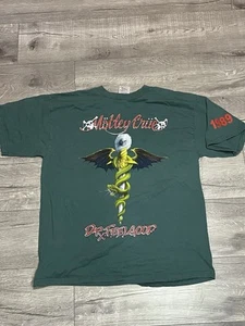 Camicia vintage anni 90 1989 Motley Crue Dr Feelgood verde rara tour concerto taglia XL - Foto 1 di 4