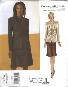 Vogue Designer Schnittmuster #2708 von Donna Karan New York - Jacke & Rock - Bild 1 von 2