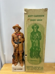 KIT CARSON McCORMICK Part Of Frontiersman Series 1975 Decanter  With Box Empty - Picture 1 of 9