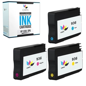 3PK CMYi Kompatybilne 936 kolorowych wkładów atramentowych do HP OfficeJet Pro 9110b 9125e - Zdjęcie 1 z 7