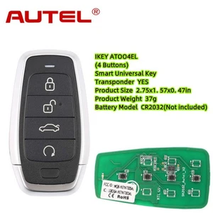 AUTEL MAXIIM IKEY Estilo Estándar IKEYAT004BL Llave Inteligente Independiente 4 Botones HK - Imagen 1 de 8