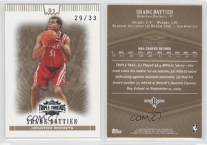 2007-08 Topps Triple Threads Gold /33 Shane Battier #56