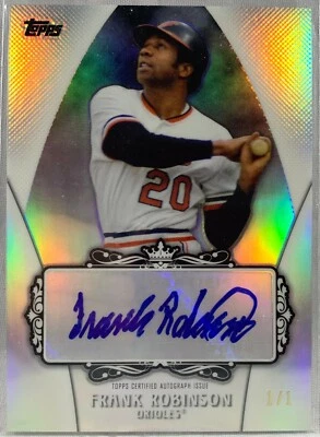 Frank Robinson autograph signed Card 1/1 Baltimore Orioles 2013 Topps - Image 1 of 3