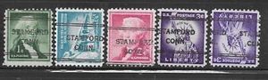 Connecticut Precancels - Stamford 243 - 5 Liberty DLEs - Picture 1 of 1