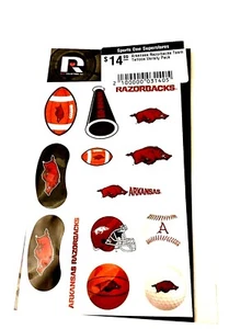 ARKANSAS RAZORBACKS TEAM TATTOOS VARIETY PACK - Picture 1 of 2