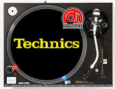 Technics Classic Yellow on Black - DJ slipmat for LP turntable record player 