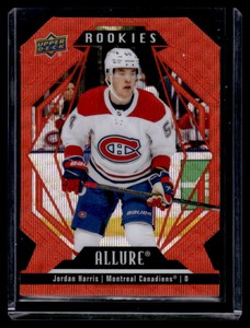 Jordan Harris 2022 UD Allure Rookies Orange Slice  #105 Montreal Canadiens