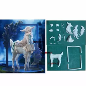 Kits de garaje de resina figuras sin montar modelos GK Sheep Girl 1/7 sin pintar 25 cmH - Imagen 1 de 5