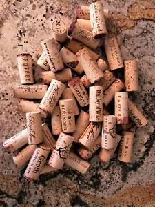 ALL NATURAL CORKS NAPA & SONOMA High End Fine Wineries Assorted Wedding Craft - Picture 1 of 2