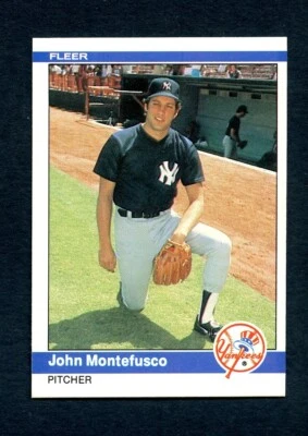 1984 Fleer Baseball Card #132 John Montefusco Yankees NrMT - Image 1 of 2