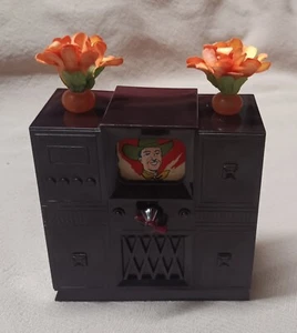 Vintage Ideal Dollhouse Furniture - Television with Rotating Screen - NICE!! - Picture 1 of 16