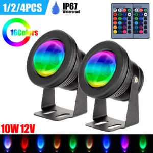 LED Unterwasserstrahler RGB Brunnen Lampe Aquarium Garten Teichlampe Beleuchtung - Bild 1 von 18
