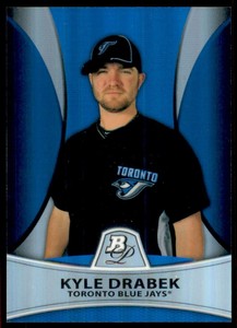 2010 Bowman Platinum Prospects Blue Refractors #PP14 Kyle Drabek /99