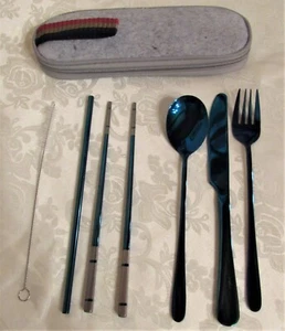 8 Piece Stainless Steel Portable SUS304 High Quality Dinner Flatware Set - Picture 1 of 11