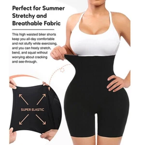 Shapewear Tummy Control High Waisted Yoga Shorts Tummy And Hip Lift Pants - Picture 1 of 14