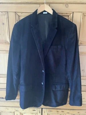 Blazer de terciopelo negro XL Calvin Klein Foto 1 de 4