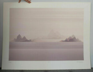 'Fanushu' Large Print by Rib Bloomfield (b.1948) 1980s Landscapes - screenprints