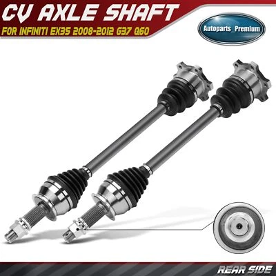 2x Conjunto de eje CV trasero izquierdo y derecho para INFINITI EX35 2008-2012 G37 Q60 3,7 L Foto 1 de 4