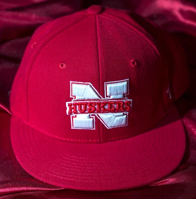 Zephyr The Z Hat Nebraska Huskers 7-1/8 red white wool acrylic baseball cap - Image 1 of 4