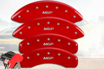 Cubiertas de pinza de disco de freno delanteras + traseras rojas "MGP" Mercedes Benz GLK350 2010-2015 Foto 1 de 4