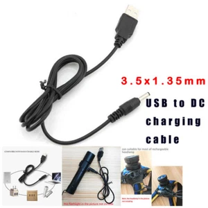 10PCS USB to DC 3.0 cable for Power charge port charging flashlight headlamp - Picture 1 of 9
