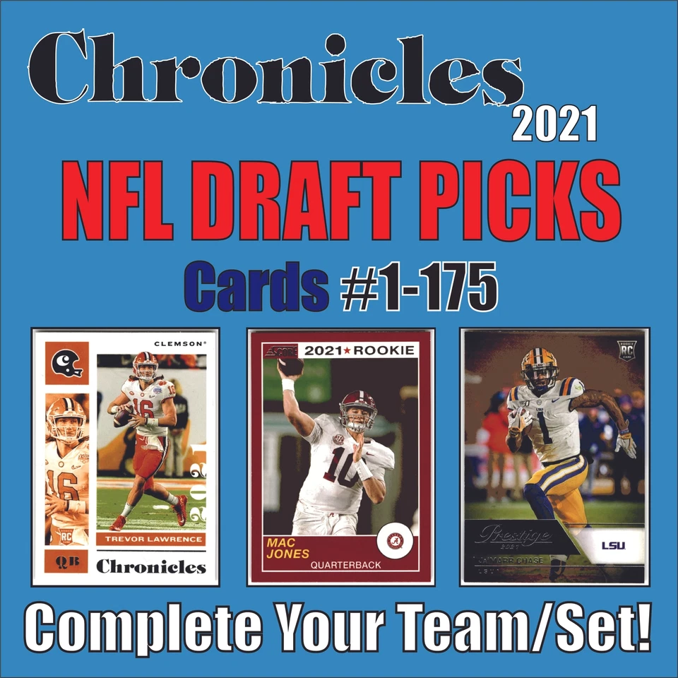 2021 Chronicles NFL Draft Picks (#1-175) Complete Your Team/Set! - Image 1 of 1