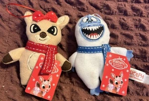 NEU Rudolph das Rentier mit der roten Nase Clarice & Bumble Plüsch Ornament Set Dee Dan - Bild 1 von 9