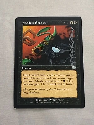 MTG Shade's Breath Artist Proof and Signature Signed Vohwinkel - Image 1 of 2