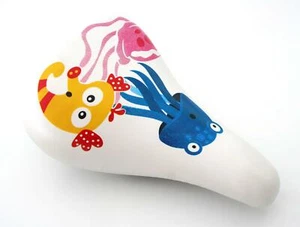 Kids Children's Bike / Bicycle Comfortable Saddle With Clamp - Sea Fish Design - Picture 1 of 4