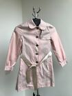 BURBERRY PINK TRENCH RAIN COAT JACKET WOMENS GIRLS SIZE 14Y  140 CM COTTON RARE