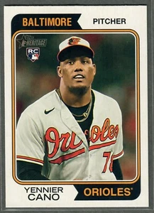 2023 Topps Heritage High Number Yennier Cano Rookie #527 Orioles RC CANTIDAD - Imagen 1 de 2