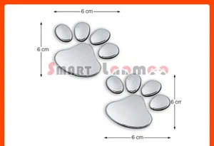 3D Car Badge Footsteps Funny Sticker Fun Decal Logo Emblem - Picture 1 of 1