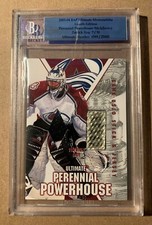 2003-04 Ultimate Memorabilia Perennial Powerhouse Patrick Roy JERSEY STICK READ