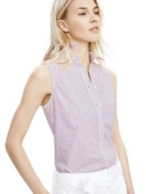 NUEVA Blusa Top Banana Republic para Mujer Riley a Medida Sin Mangas Lunares 12 Nueva con Etiquetas Foto 1 de 4