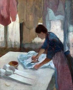 Reproducción de pintura planchada de mujer de Edgar Degas - Imagen 1 de 3