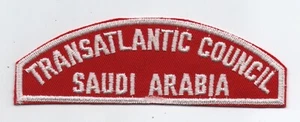 Consejo Transatlántico, Arabia Saudita RWS Tira Roja y Blanca, ¡Como Nuevo! - Imagen 1 de 1
